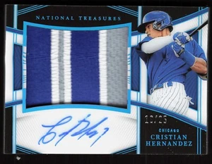 2023 National Treasures Rookie Material Signatures Auto Cristian Hernandez /25 - Bild 1 von 2