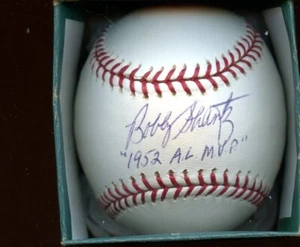 Bobby Shantz 1952 AL MVP Single Signed Official MLB Selig Baseball - Picture 1 of 1