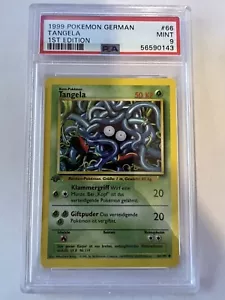 1999 Pokemon Game 1st Edition #66 Tangela German PSA 9 MINT - Picture 1 of 2