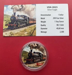Maple Leaf 1 Oz Silber 2023 Motiv Steam Locomotive , limitiert - Bild 1 von 4