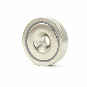 2X A75 Potente 162kg Superficial Anillo Contrahundido Olla Soporte Imán Resistente - Imagen 1 de 2