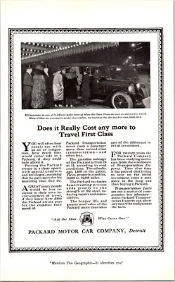 PRINT AD 1920 Packard Travel First Class Opera House Detroit MI 6.5 x 10 - Image 1 of 3