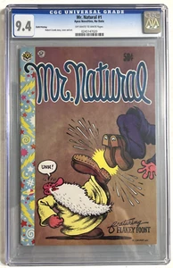 MR NATURAL #1 ROBERT CRUMB CGC 9.4 NM Near Mint 6th PRINT APEX NOVELTIES 1970 - Picture 1 of 2