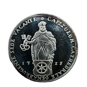 German States Osnabrück Thaler "1715" Restrike 1973 Silver Proof Coin/Medal - Picture 1 of 4