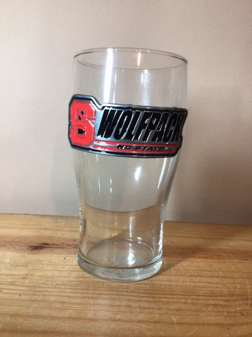 2010 NC State Wolfpack Glass Stein Beer Mug Glass GO NCSU Cover