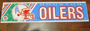 Houston Oilers Bumper Sticker Logo Collectable - Picture 1 of 1