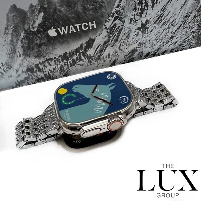 Hermes Apple Watch Ultra 2 49mm Polished with Rhinestone Band - Image 1 of 4