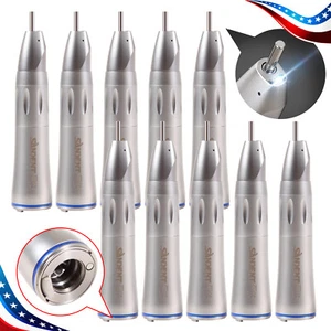 10 Stück Dental Low Speed Gerades Handstück 1:1 Nasenkegel Glasfaser Innenspray - Bild 1 von 14