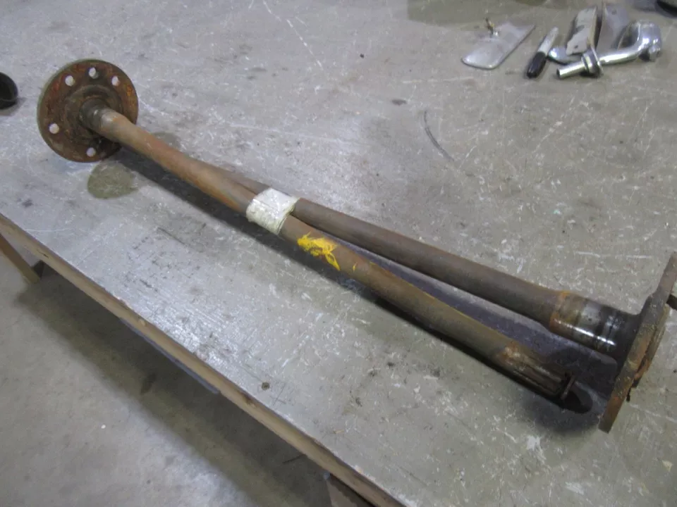1951-1954 Chevrolet Styleline Belair rear end axle shaft pair set rat rod parts - Image 1 of 4