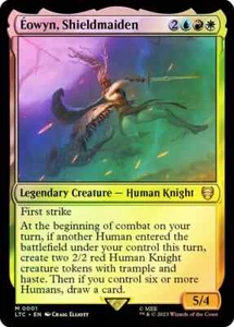MTG FOIL Eowyn, Shieldmaiden - The Lord of the Rings Commander #001 - Picture 1 of 1