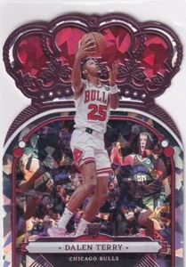 2022-23 Panini Crown Royale NBA No. 8 Dalen Terry Rookie Pink Ice 26/75 - Bild 1 von 2
