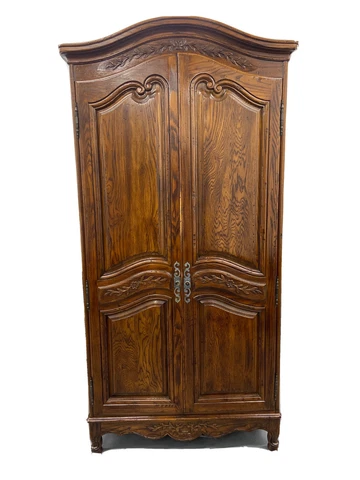 John Widdicomb French Provincial Louis XV Style Walnut Armoire Dresser Cover