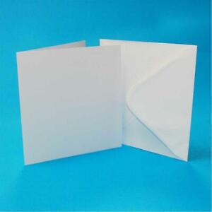 Card Blanks & Plain Envelopes 4x4 5x5 6x6 7x7 White Ivory Xmas Christmas Cards