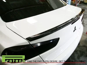 Factory Look Carbon Fiber Trunk Lip Spoiler For 08-13 Mitsubishi Lancer EVO 10 - Foto 1 di 2