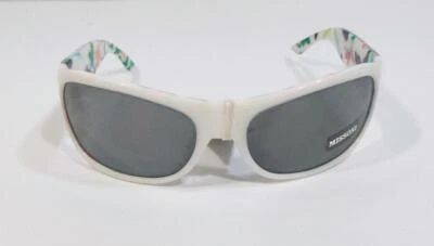 Nuevas GAFAS DE SOL MISSONI con flores blancas y multicolores marco floral lentes grises Foto 1 de 4