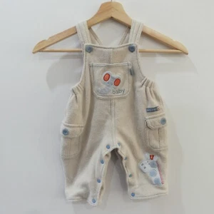 Vintage 2000s Pumpkin Patch Soft Cotton Kid’s Overalls Size 00 3-6 Months 68cm - Picture 1 of 9