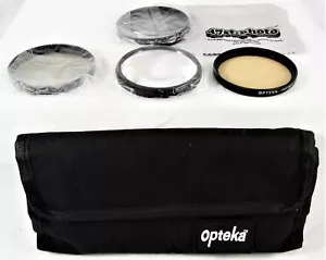 Opteka Filter Kit 58 MM Camera Photography Set of 4 With Case Vintage Free Ship - Picture 1 of 7