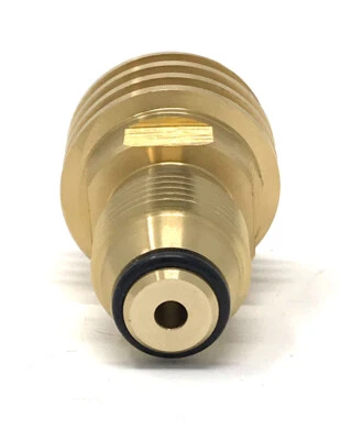 Adaptador de tanque de propano convierte válvula de servicio de tanque POL LP a manguera QCC1/Tipo 1 Foto 1 de 4