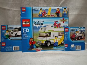 Empty Boxes- Lego City 3177:Small Car,7639:Camper,3365:Space Moon Buggy
