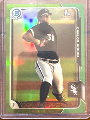 2015 Bowman Chrome beisebol CARLOS RODON #57/99 cartão de novato #BCP150 - Imagem 1 de 2