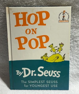 Vintage Dr. Seuss Hardcover Book - Hop on Pop - The Beginner Books - Picture 1 of 3