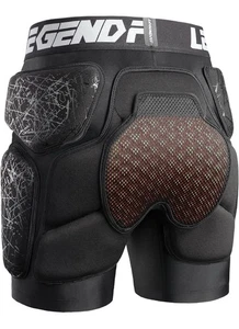 Legend Fit gepolsterte Schutzshorts für Snowboard Ski Eislaufen Skateboard Hüfte - Bild 1 von 8