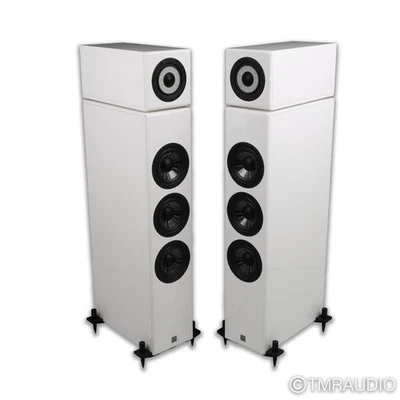 Vienna Acoustics Liszt Floorstanding Speakers; Piano White Pair - Image 1 of 4
