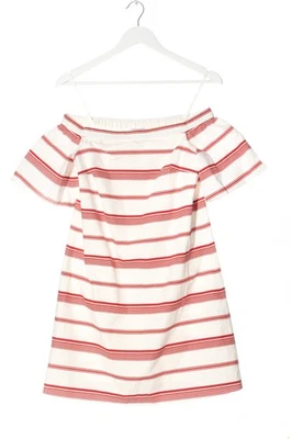 CLUB MONACO Kurzarmkleid Damen Kleid Gr. DE 38 weiß-rot Casual-Look - Bild 1 von 4