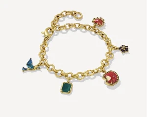 Kendra Scott Disney Schneewittchen Vintage Gold Bettelarmband Neu mit Etikett - Bild 1 von 7