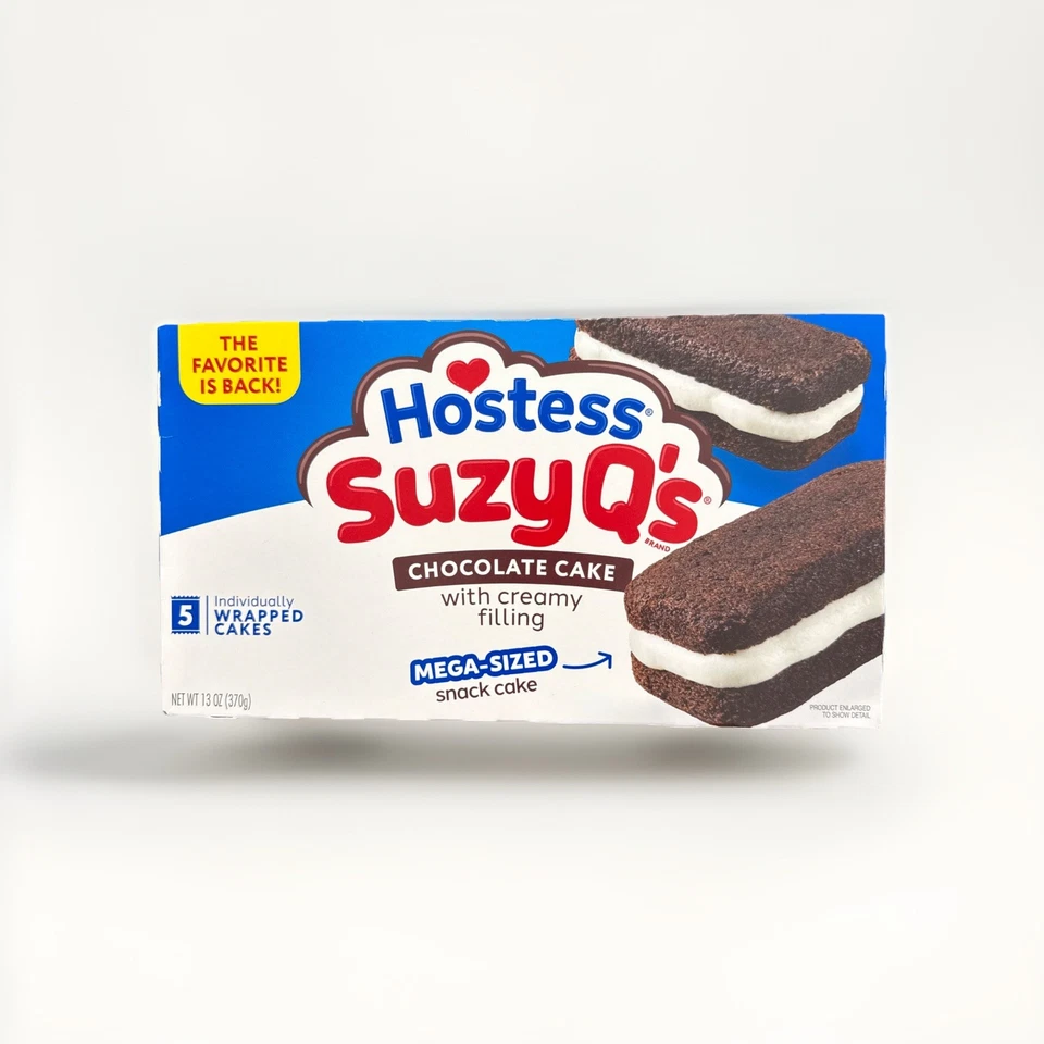 Pasteles de chocolate HOSTESS SUZY Q’s (5 mega tamaño Snack Cake) envasados individualmente. Foto 1 de 2