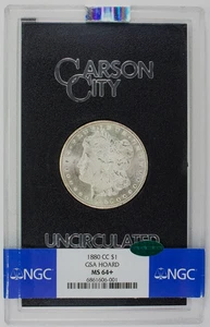 1880-CC GETÖNTER GSA MORGAN SILBER DOLLAR ~ NGC ZERTIFIZIERT MS64 + CAC MIT KARTE UND BOX * - Bild 1 von 5