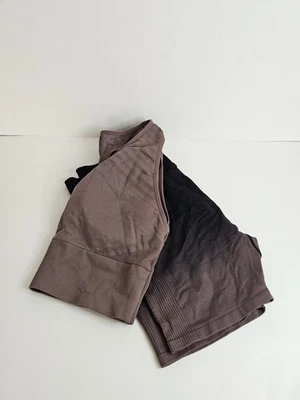 Preloved PINK Victoria's Secret Mujeres Motociclista Pantalones Cortos y Sujetador Deportivo XL Entrepierna 6' Foto 1 de 4