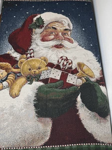 "American Weavers Santa Claus trae regalos manta afgana 52""x 47""" - Imagen 1 de 9