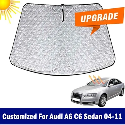 New Thicken Upgrade Windshield Sun Shade For Audi A6 C6 Sedan 2004-2011 - Image 1 of 4