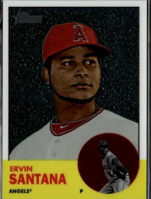 2012 Topps Heritage #HP68 Ervin Santana Chrome #/1963 - Image 1 of 2