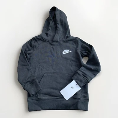 Nike Hoodie Sweatshirt Black Swoosh Logo 86F322-023 Child XS (3-4yr) Boys 4 NWT - Image 1 of 4