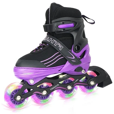 Inliner für Kinder größenverstellbare Inline Skates für Kinder Erwachsene Mäd... - Bild 1 von 4