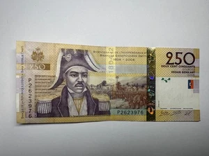Haiti 250 Gourdes 2023 Great Condition Circulated Banknote World Paper Money - Picture 1 of 2
