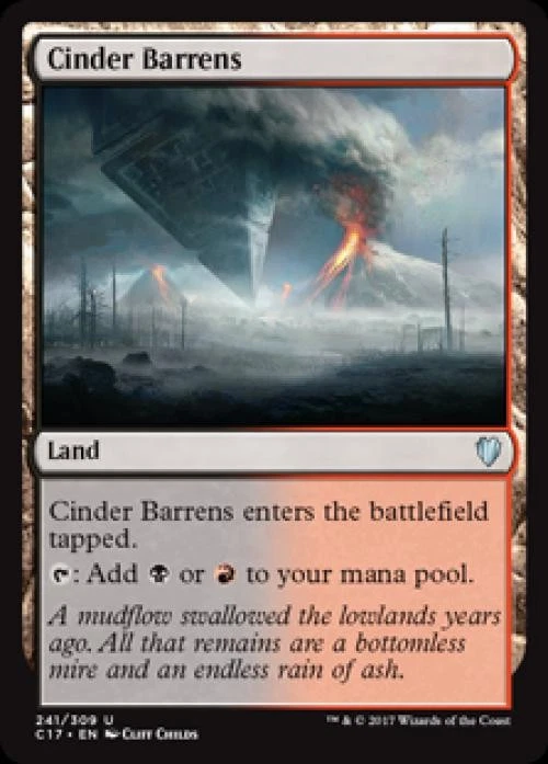 Cinder Barrens - Near Mint MTG Commander 2017 - Image 1 of 1