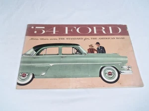1954 FORD CAR BROCHURE: "MORE THAN EVER ON THE AMERICAN ROAD" 24 PAGES - Picture 1 of 7