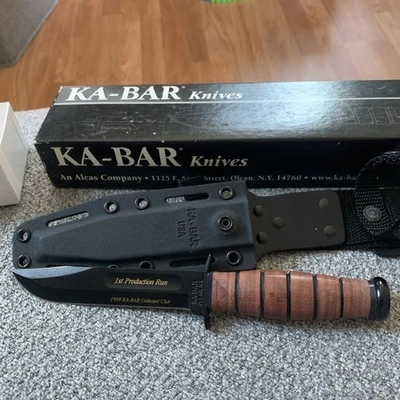 Ka Bar Collector’s Club 1999 USMC 1250 Knife 1st First Production Run! VERY RARE - Image 1 of 4