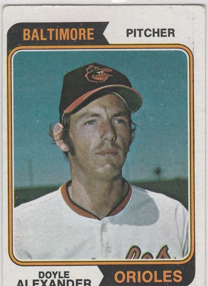 1974 topps #282 Doyle Alexander ORIOLES - Image 1 of 1