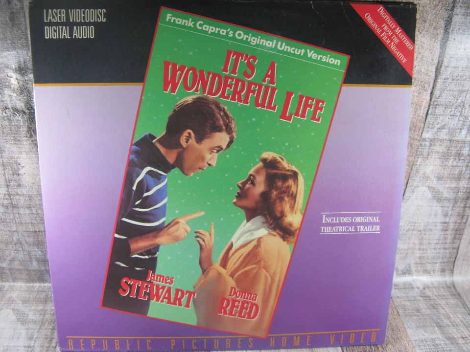 It's A Wonderful Life Laserdisc Videodisc Foto 1 de 4