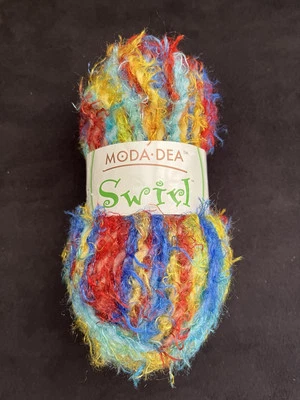 Moda Dea Swirl Yarn HAPPY #3940, Red Yellow Blue, 1.76 oz. Coats - Image 1 of 4