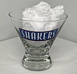 SHAKERS AMERICAN VODKA Stemless MARTINI Cocktail Rocks Glass NEW - Picture 1 of 5