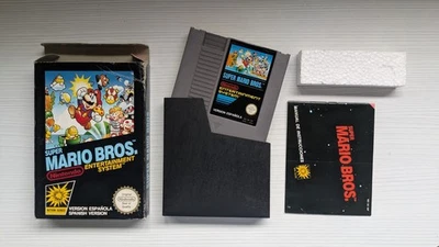 SUPER MARIO BROS Nintendo NES PAL España Original Completo Manual Instrucciones - Imagen 1 de 4