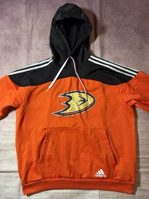 Мужская толстовка с капюшоном Adidas Anaheim Ducks Aeroready большой хоккейный пуловер НХЛ толстовка - Изображение 1 из 4
