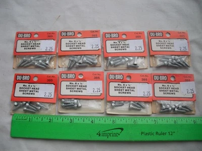 Lot of 8 Du-Bro 385, 6 x 1/2" Socket Head Sheet Metal Screws, RC R/C Airplane - Image 1 of 4