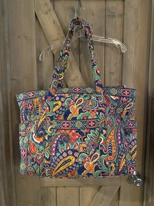 Vera Bradley Venetian Paisley Get Carried Away Extra Large Travel Tote Shoulder - Picture 1 of 14