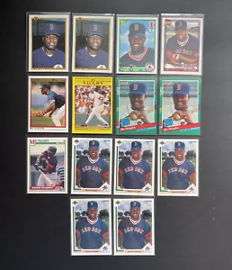 Mo Vaughn 39 x Card LOT Boston Red Sox w 1990 Bowman #275 Score #675 Rookie RC - Picture 1 of 16